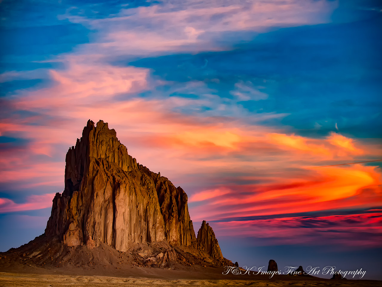 Early Morning Sunrise - Shiprock New Mexico